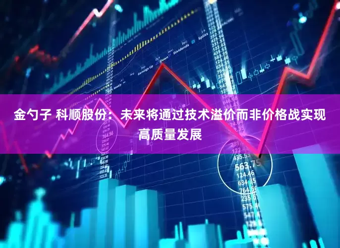 金勺子 科顺股份：未来将通过技术溢价而非价格战实现高质量发展