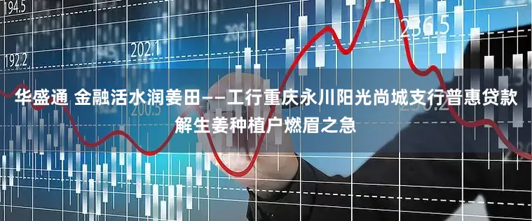 华盛通 金融活水润姜田——工行重庆永川阳光尚城支行普惠贷款解生姜种植户燃眉之急
